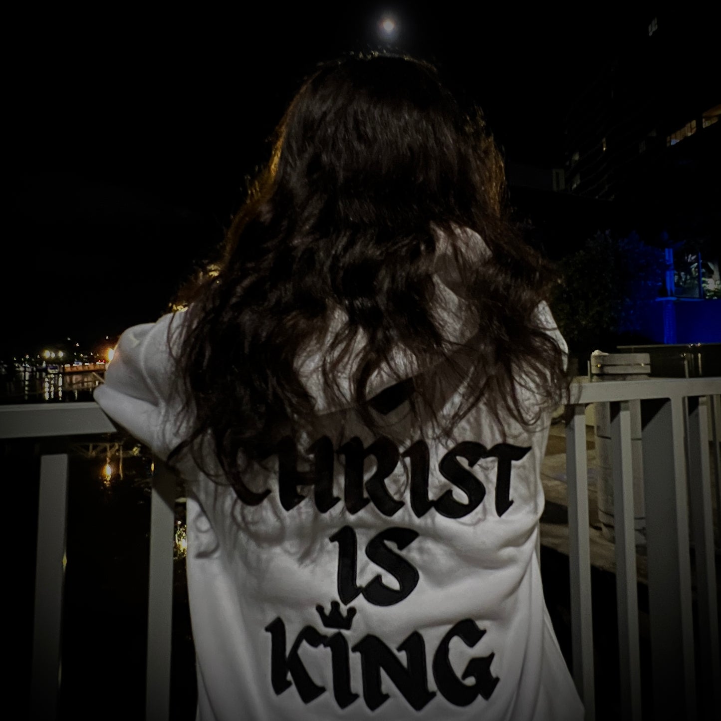 White "Christ is King" Hoodie