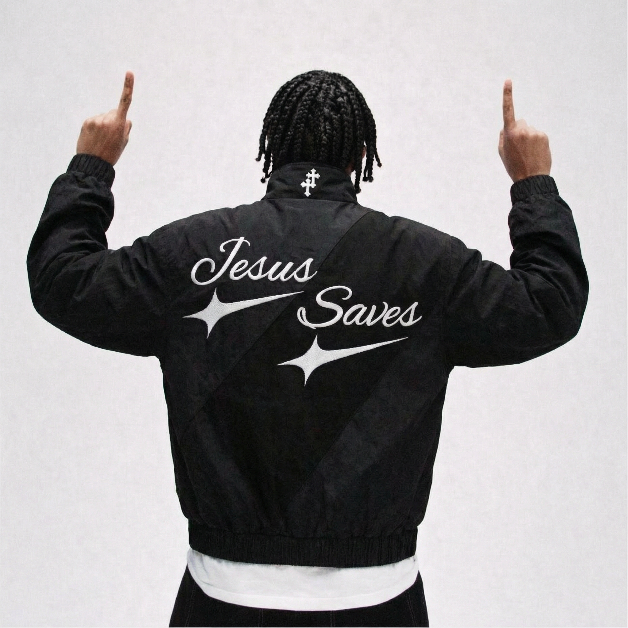 "Jesus Saves" Windbreaker