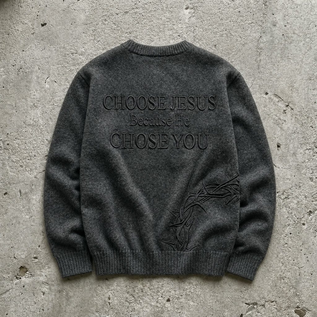 "JESUS CHOSE YOU" SWEATER