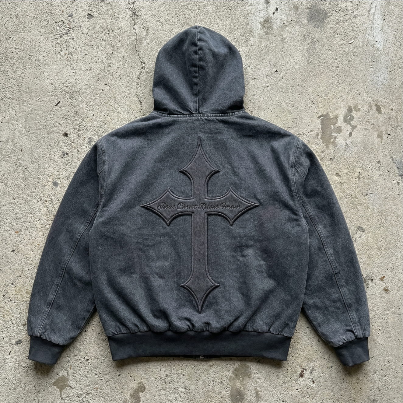 "FEAR CHRIST" DENIM JACKET