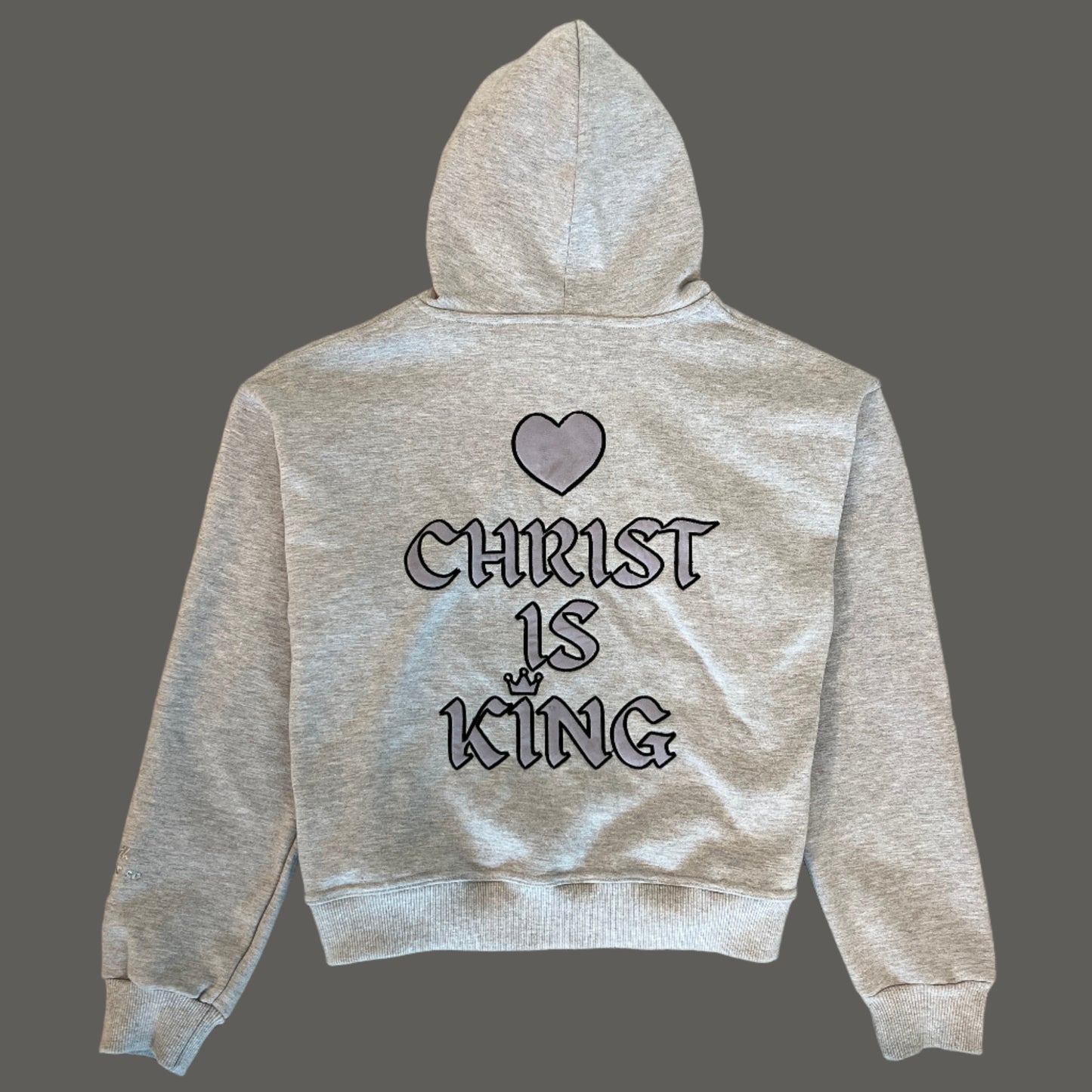 Gray "Christ is King" Hoodie