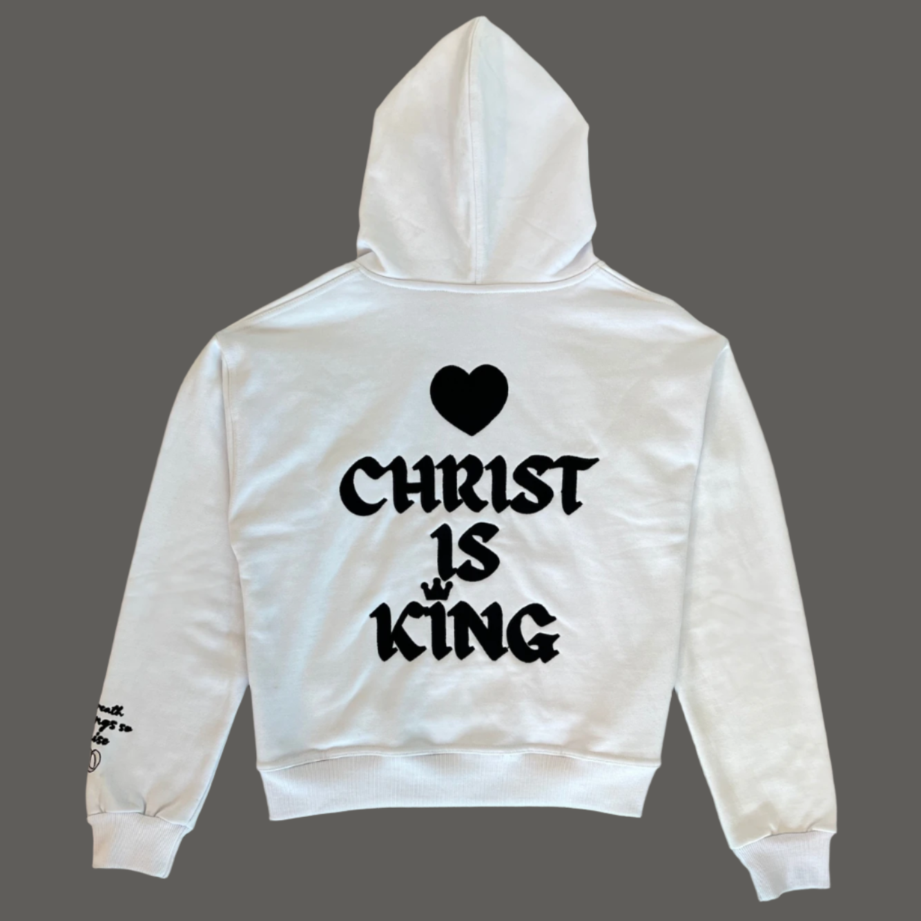 White "Christ is King" Hoodie